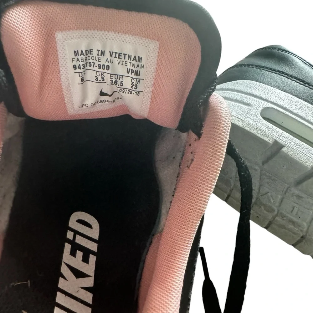 Nike Womens Air Max 1 ID DLF US Size 6 Black Pink Colorway Rare